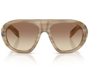 Óculos de Sol Prada Signature Marrom Listrado PRC05S 25P21C-57