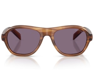 Óculos de Sol Prada Signature Marrom Listrado PRD14S 25O70W-54