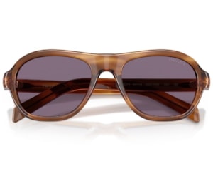 Óculos de Sol Prada Signature Marrom Listrado PRD14S 25O70W-54
