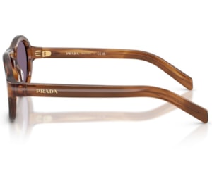 Óculos de Sol Prada Signature Marrom Listrado PRD14S 25O70W-54