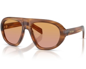Óculos de Sol Prada Signature Marrom PRC05S 25O04N-57