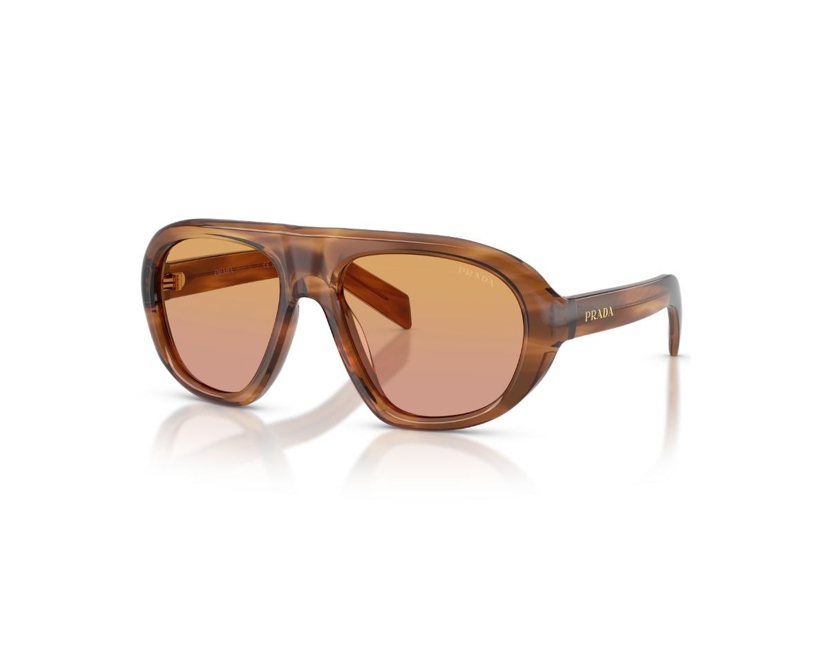 Óculos de Sol Prada Signature Marrom PRC05S 25O04N-57