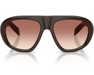 Óculos de Sol Prada Signature Marrom PRC05S 27I70X-57