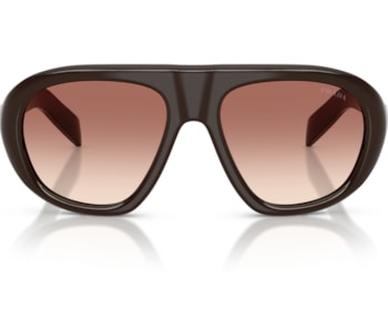 Óculos de Sol Prada Signature Marrom PRC05S 27I70X-57