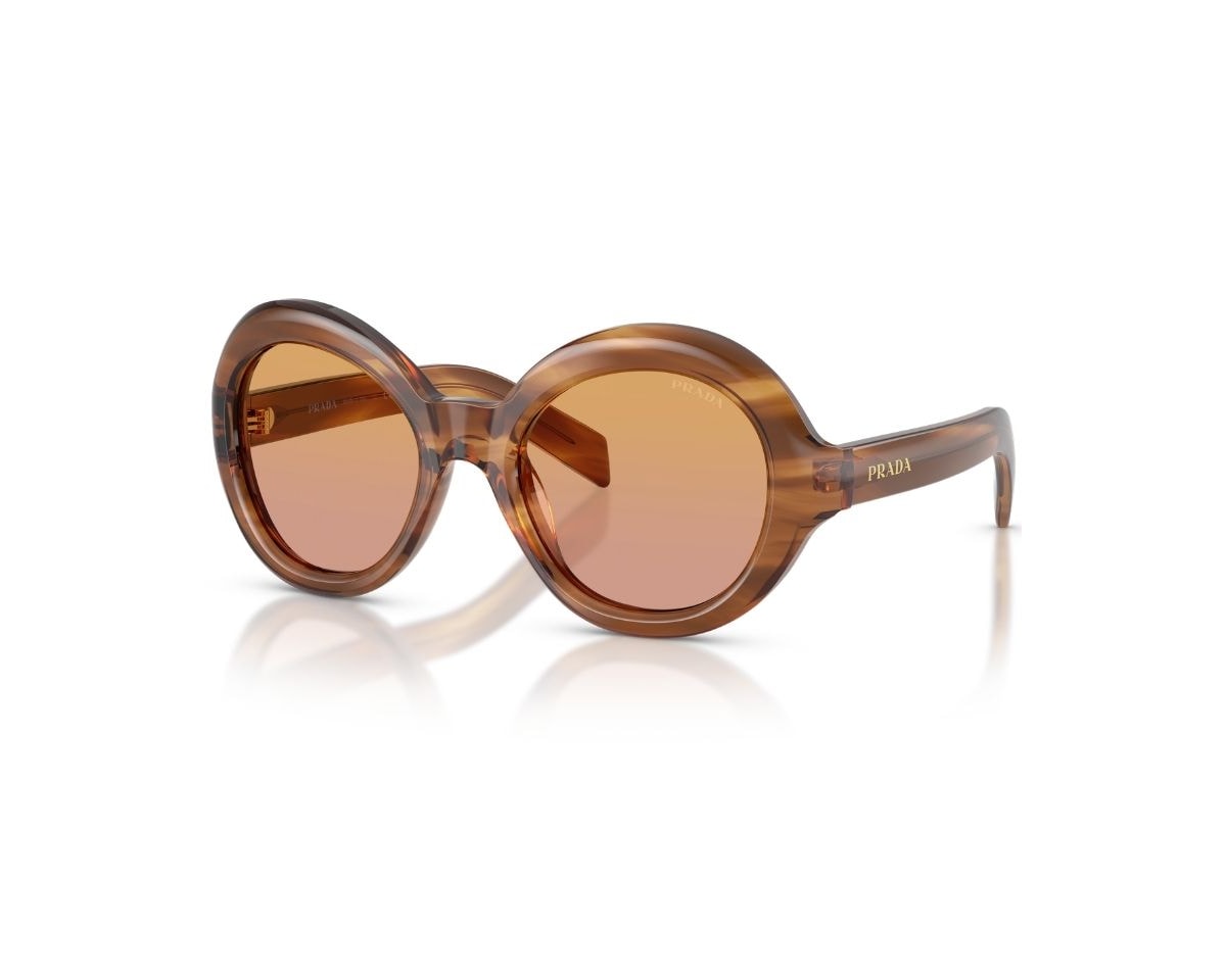 Óculos de Sol Prada Signature Marrom PRD08SU 25O04N-53