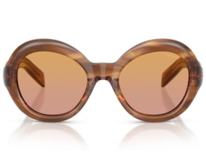 Óculos de Sol Prada Signature Marrom PRD08SU 25O04N-53