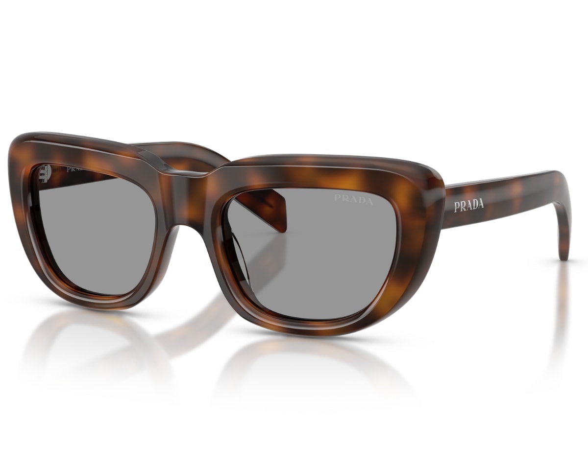 Óculos de Sol Prada Signature Marrom Tartaruga PRD07S 20D50Q-53