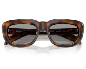 Óculos de Sol Prada Signature Marrom Tartaruga PRD07S 20D50Q-53