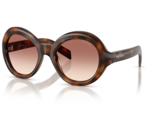 Óculos de Sol Prada Signature Marrom Tartaruga PRD08SU 20D70X-53