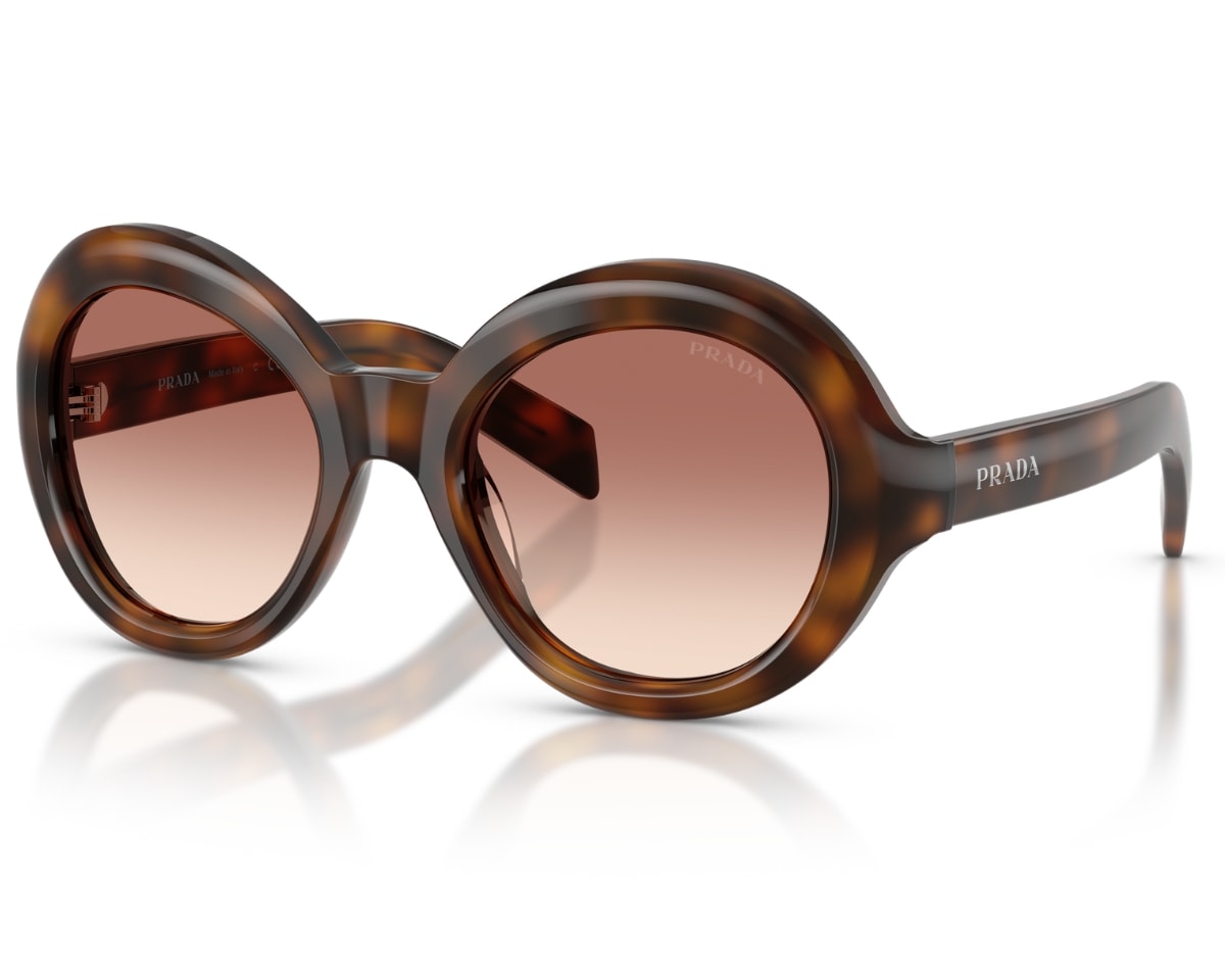 Óculos de Sol Prada Signature Marrom Tartaruga PRD08SU 20D70X-53