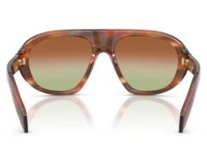 Óculos de Sol Prada Signature Marrom Verde PRC05S 24G70T-57