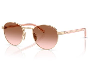 Óculos de Sol Prada Signature Pale Gold Brown PRB52S ZVN0A6-49
