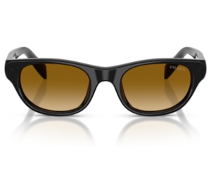 Óculos de Sol Prada Signature Preto Brilho PRC08S 16K10X-50