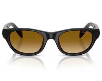 Óculos de Sol Prada Signature Preto Brilho PRC08S 16K10X-50