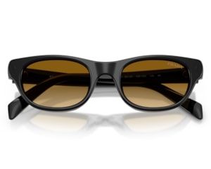 Óculos de Sol Prada Signature Preto Brilho PRC08S 16K10X-50