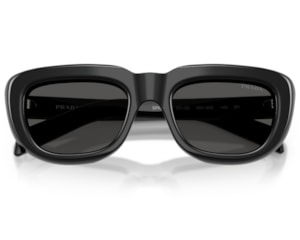Óculos de Sol Prada Signature Preto Brilho PRD07S 16K08Z-53