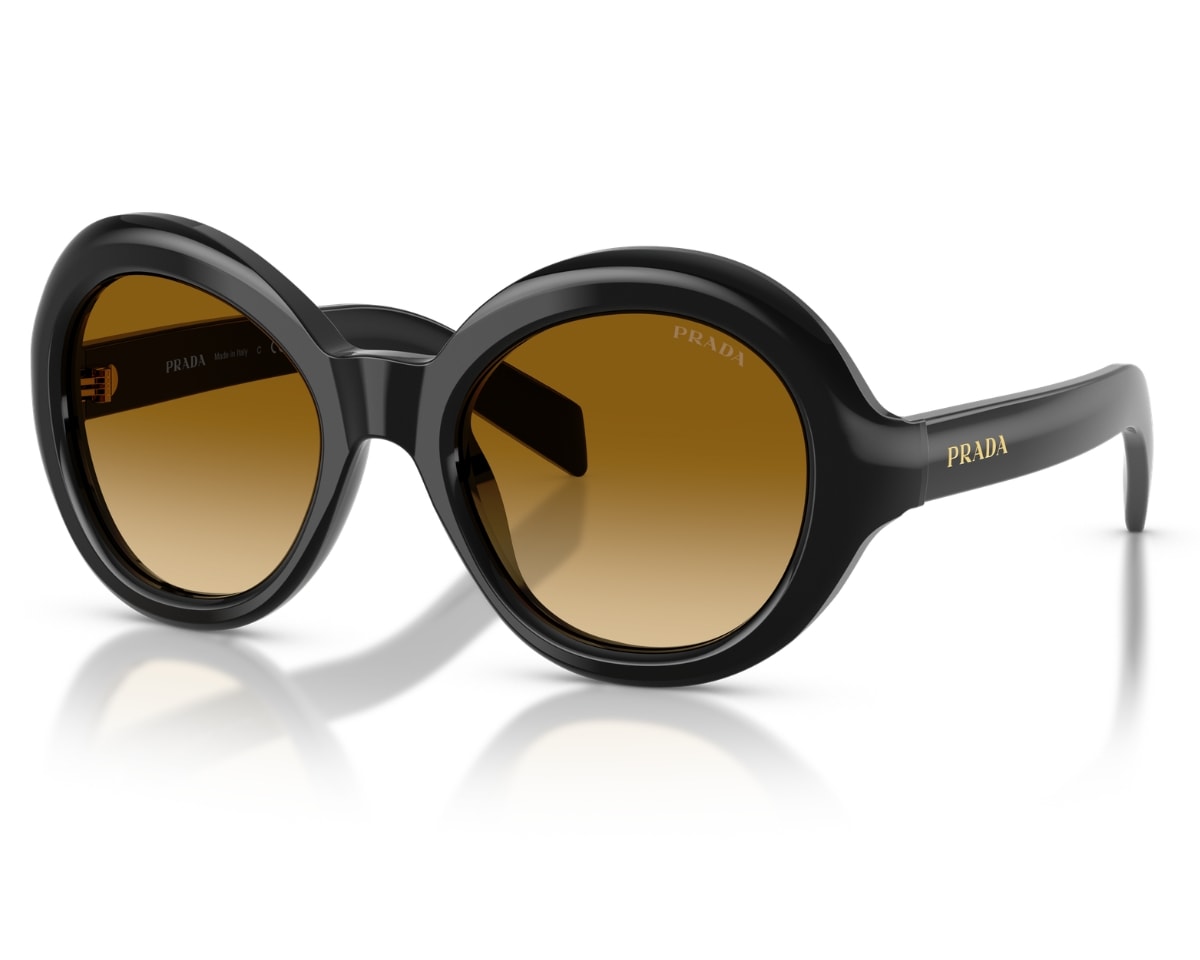 Óculos de Sol Prada Signature Preto Brilho PRD08SU  16K10X-53