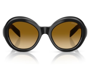 Óculos de Sol Prada Signature Preto Brilho PRD08SU  16K10X-53