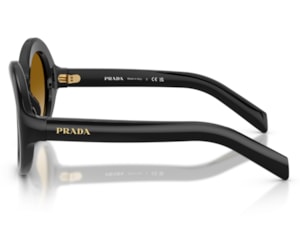 Óculos de Sol Prada Signature Preto Brilho PRD08SU  16K10X-53