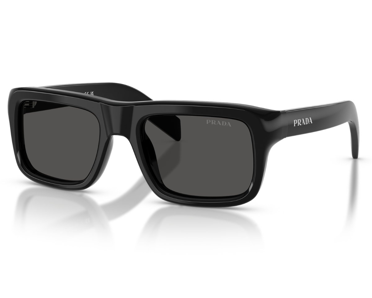 Óculos de Sol Prada Signature Preto PRA01S 16K08Z-53 - Officina 7