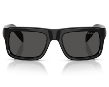 Óculos de Sol Prada Signature Preto Brilho PRD11S 16K08Z-54