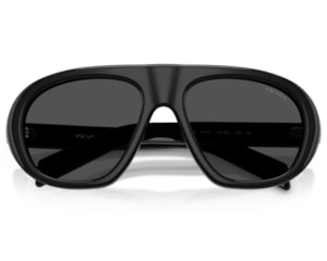  Óculos de Sol Prada Signature Preto Cinza PRC05S 16K08Z-57