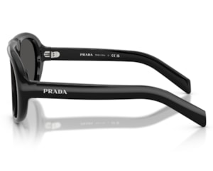  Óculos de Sol Prada Signature Preto Cinza PRC05S 16K08Z-57