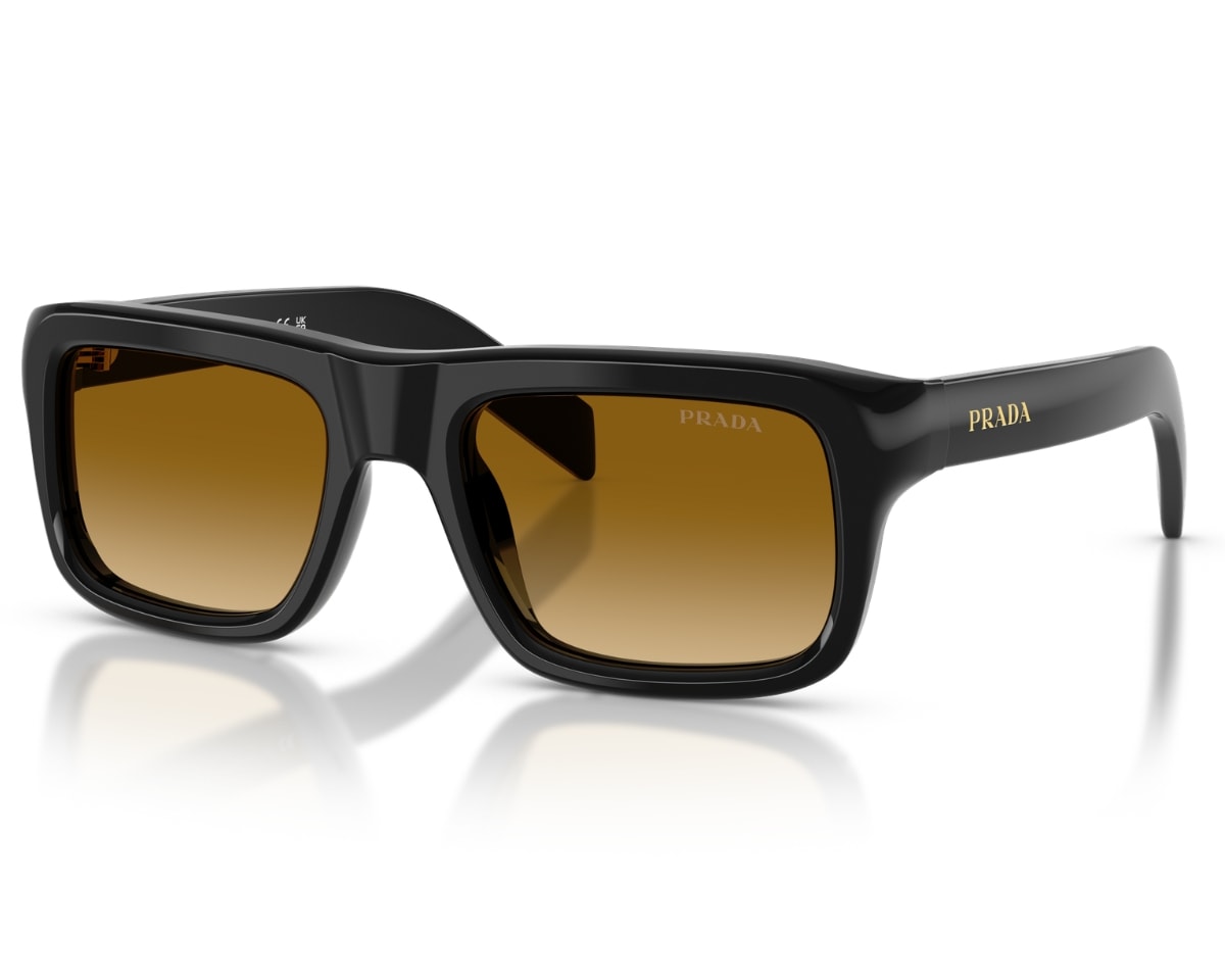 Óculos de Sol Prada Signature Preto Marrom PRD11S 16K10X-54