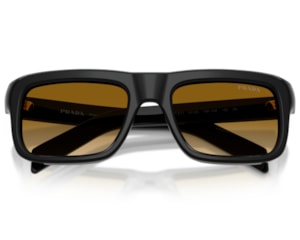 Óculos de Sol Prada Signature Preto Marrom PRD11S 16K10X-54