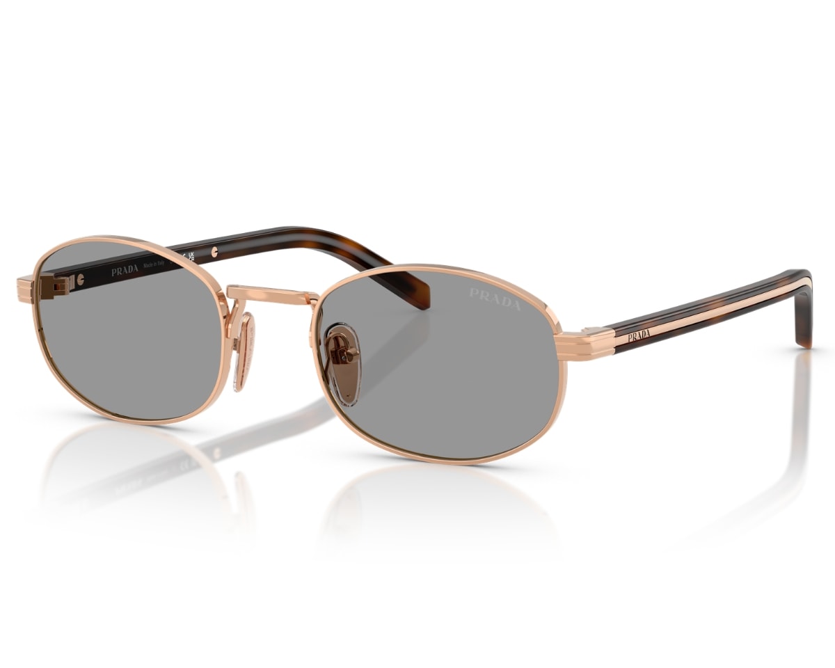 Óculos de Sol Prada Signature Rosé Cinza PRB53S SVF50Q-52