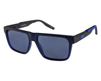 Óculos de Sol Puma Rubber Eyes Blue and Black PU0315S 002-56