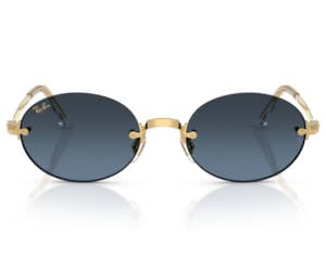  Óculos de Sol Ray Ban A$ap Rocky Dourado Azul RB3929 001S2-54