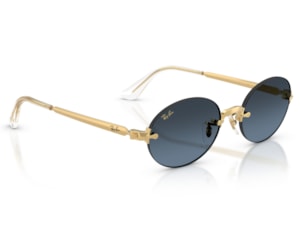  Óculos de Sol Ray Ban A$ap Rocky Dourado Azul RB3929 001S2-54