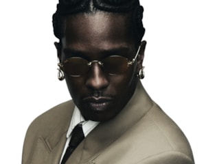  Óculos de Sol Ray Ban A$ap Rocky Dourado Azul RB3929 001S2-54