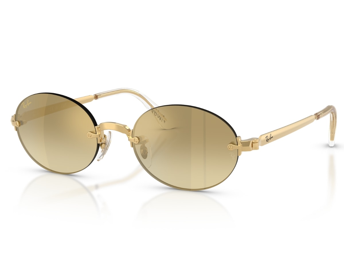 Óculos de Sol Ray Ban A$ap Rocky Dourado Marrom RB3929 0018H-54
