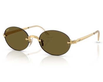 Óculos de Sol Ray Ban A$ap Rocky Dourado Polarizado RB3929 00183-54