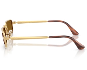 Óculos de Sol Ray Ban A$ap Rocky Metal Dourado Marrom RB3927 00133-54