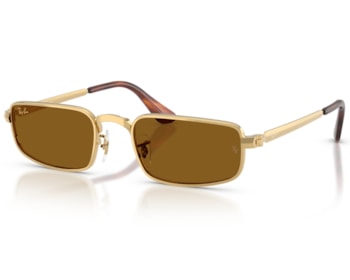 Óculos de Sol Ray Ban A$ap Rocky Metal Dourado Marrom RB3927 00133-54