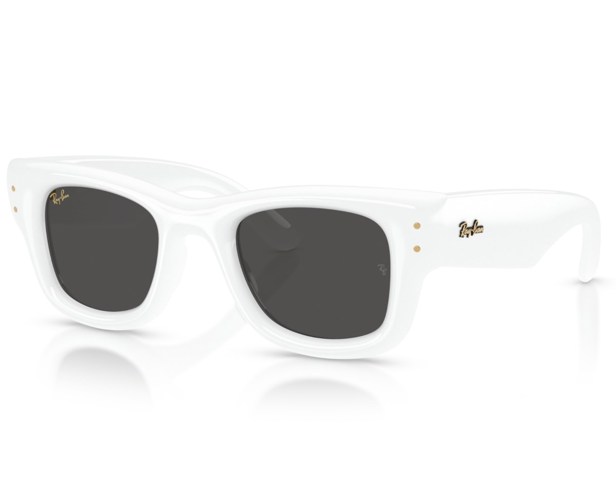 Óculos de Sol Ray Ban A$ap Rocky Wayfarer Puffer Branco RB4940 67187-47