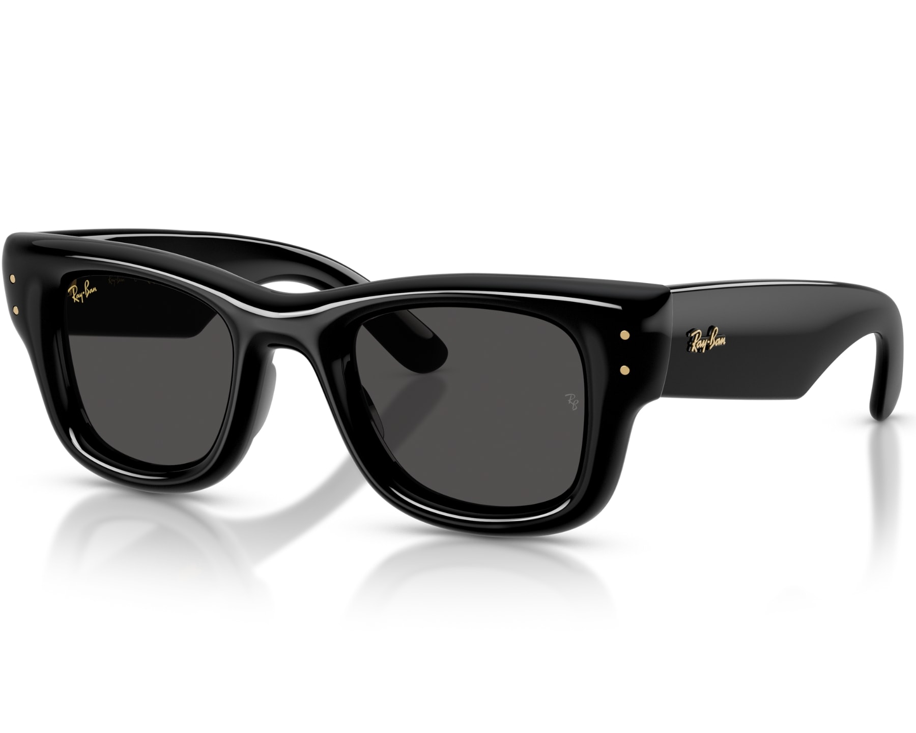 ★限定！RB0840SF-6826J5★A$AP Rocky × Ray-Ban Óculos de Sol Ray Ban Mega Wayfarer A$AP Rocky Blacked Out RB0840S