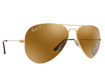 Óculos de Sol Ray Ban Aviator Polarizado RB3025L 001/57-58