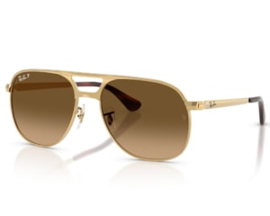 Óculos de Sol Ray Ban Bill Max Dourado Polarizado RB3793 001/M2-56