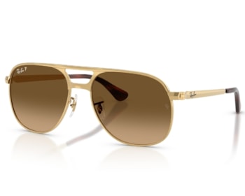 Óculos de Sol Ray Ban Bill Max Dourado Polarizado RB3793 001/M2-56