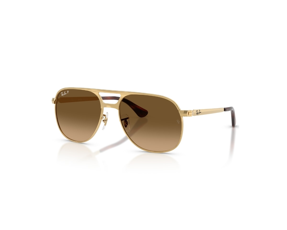 Óculos de Sol Ray Ban Bill Max Dourado Polarizado RB3793 001/M2-56