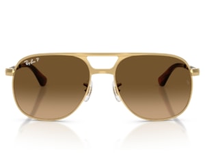 Óculos de Sol Ray Ban Bill Max Dourado Polarizado RB3793 001/M2-56