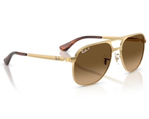 Óculos de Sol Ray Ban Bill Max Dourado Polarizado RB3793 001/M2-56