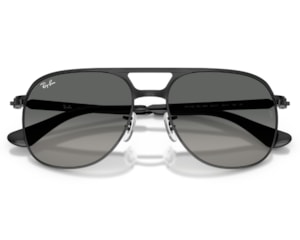 Óculos de Sol Ray Ban Bill Max Preto Cinza RB3793 002/71-56