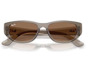 Óculos de Sol Ray Ban Bio Based Marrom Translúcido RB4476L 145573-53