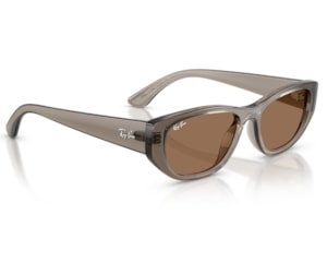Óculos de Sol Ray Ban Bio Based Marrom Translúcido RB4476L 145573-53