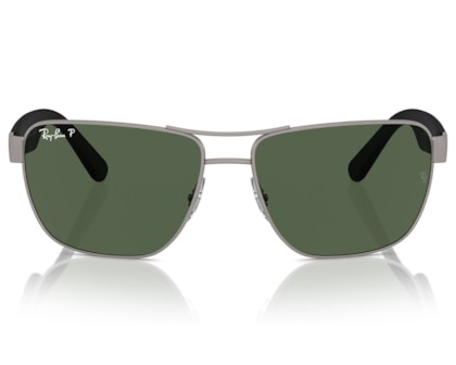 Óculos de Sol Ray Ban Brushed Gunmetal Polarizado RB3745L 041/9A-63